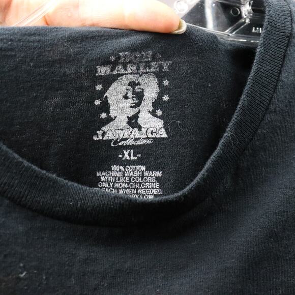 Bob Marley Jamaica Collection XL Black Graphic Tee Lion Face - Picture 3 of 3